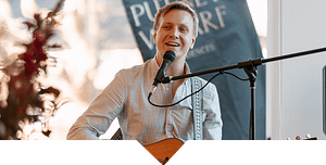 Country music singer performing at the Caravan Camping Holiday Supershow