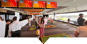 People playing mini golf at the Ingenia Fun Zone