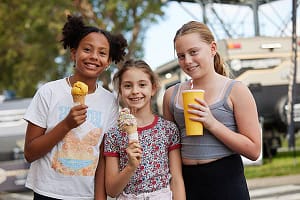 Food and drink available at the Caravan Camping Holiday Supershow