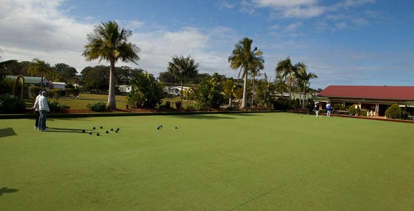 Lawn Bowls green at The Retreat by Hometown Australia